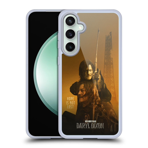 The Walking Dead: Daryl Dixon Key Art Double Exposure Soft Gel Case for Samsung Galaxy S23 FE 5G