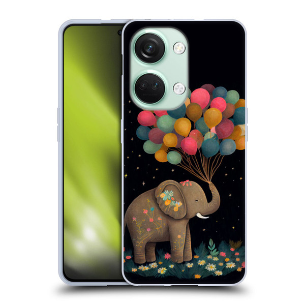 JK Stewart Art Elephant Holding Balloon Soft Gel Case for OnePlus Nord 3 5G