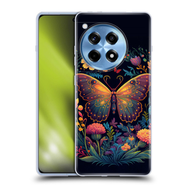 JK Stewart Art Butterfly In Night Garden Soft Gel Case for OnePlus 12R
