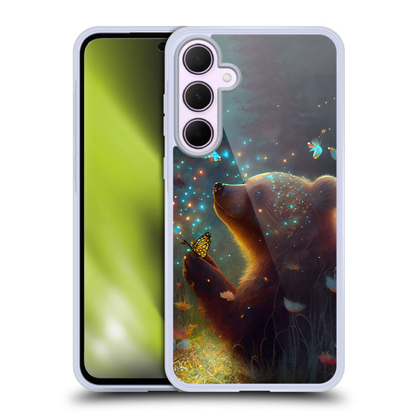 JK Stewart Art Bear Soft Gel Case for Samsung Galaxy A35 5G