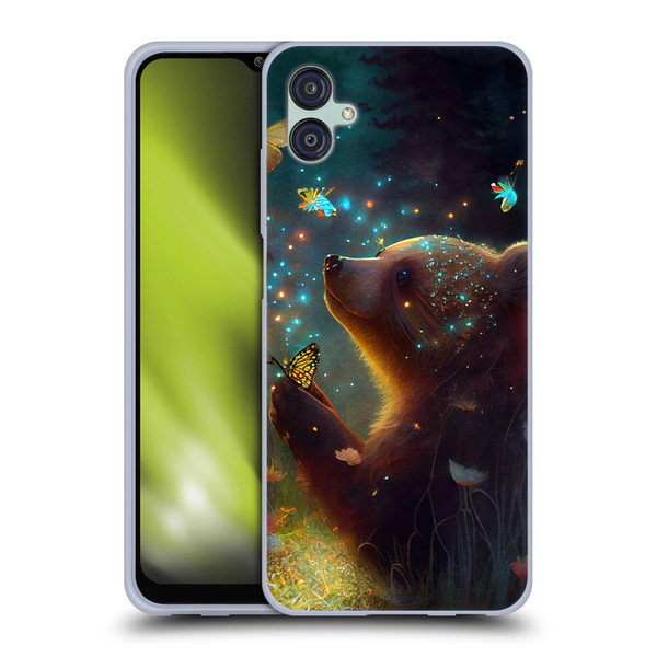 JK Stewart Art Bear Soft Gel Case for Samsung Galaxy M04 5G / A04e