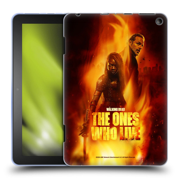 The Walking Dead: The Ones Who Live Key Art Poster Soft Gel Case for Amazon Fire HD 8/Fire HD 8 Plus 2020