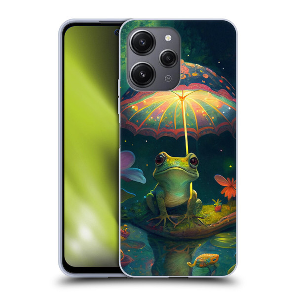 JK Stewart Art Frog With Umbrella Soft Gel Case for Xiaomi Redmi 12
