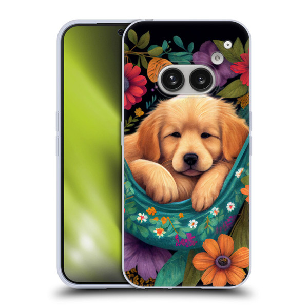 JK Stewart Graphics Golden Retriever In Hammock Soft Gel Case for Nothing Phone (2a)