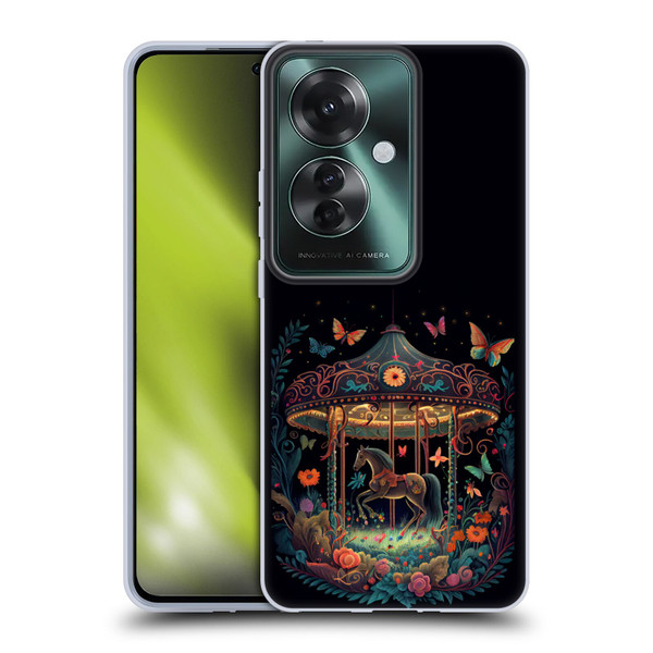 JK Stewart Graphics Carousel Dark Knight Garden Soft Gel Case for OPPO Reno11 F 5G / F25 Pro 5G