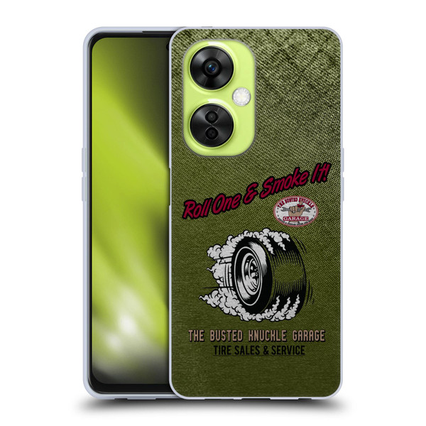 Busted Knuckle Garage Graphics Tire Soft Gel Case for OnePlus Nord CE 3 Lite 5G