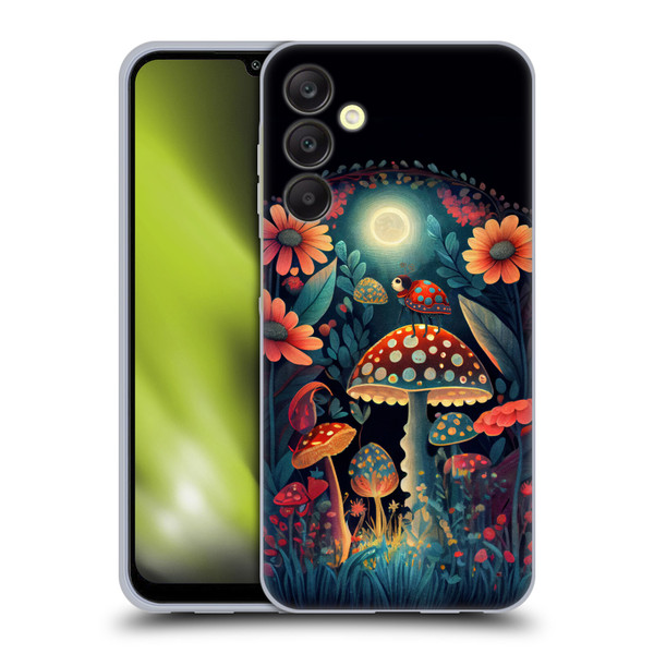 JK Stewart Graphics Ladybug On Mushroom Soft Gel Case for Samsung Galaxy A25 5G