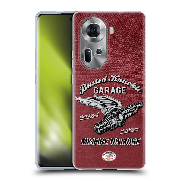 Busted Knuckle Garage Graphics Misfire Soft Gel Case for OPPO Reno11