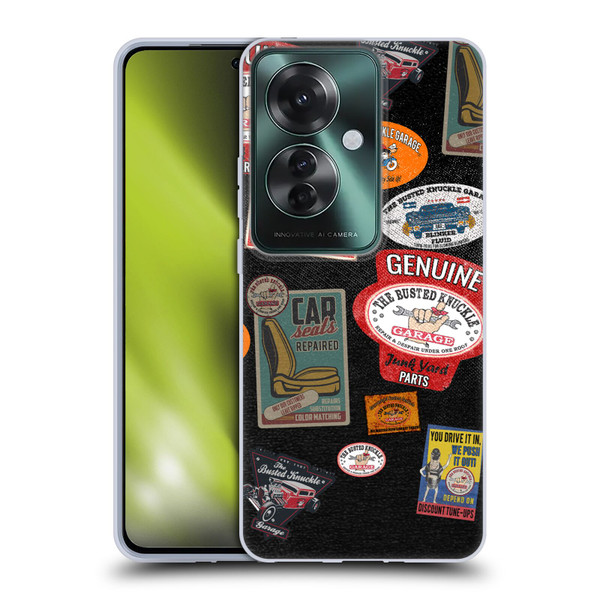 Busted Knuckle Garage Graphics Patches Soft Gel Case for OPPO Reno11 F 5G / F25 Pro 5G