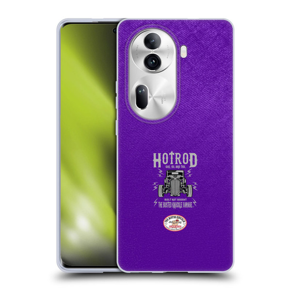 Busted Knuckle Garage Graphics Hot Rod Soft Gel Case for OPPO Reno11 Pro