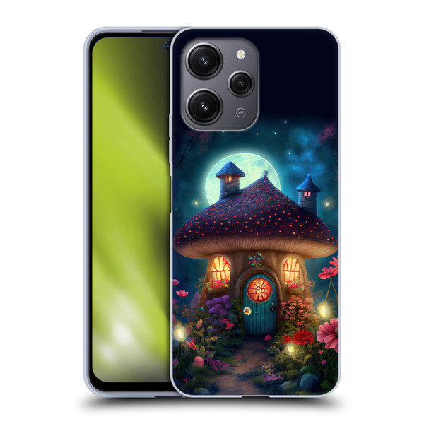 JK Stewart Graphics Mushroom House Soft Gel Case for Xiaomi Redmi 12