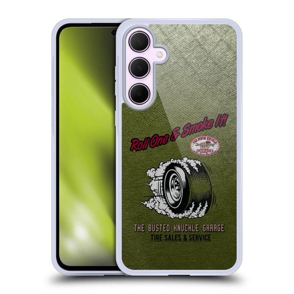Busted Knuckle Garage Graphics Tire Soft Gel Case for Samsung Galaxy A35 5G