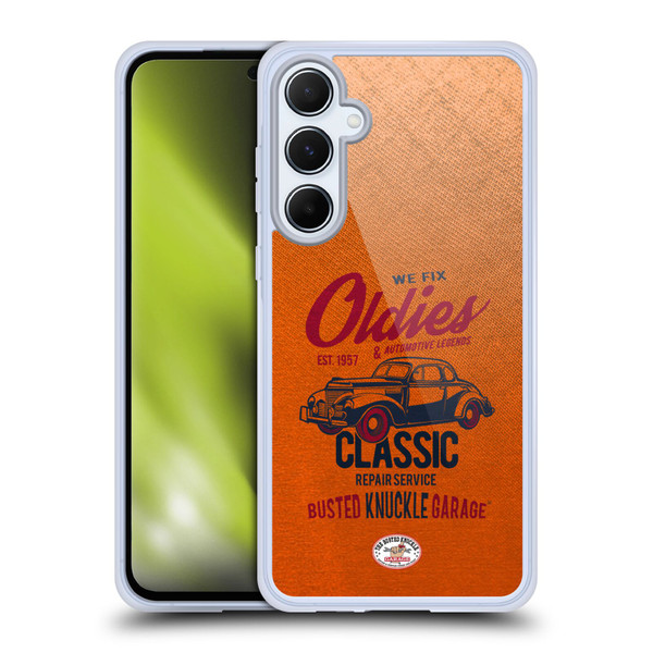 Busted Knuckle Garage Graphics Classic Soft Gel Case for Samsung Galaxy A55 5G