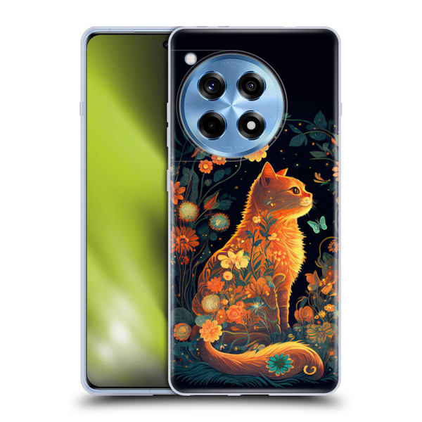 JK Stewart Key Art Orange Cat Sitting Soft Gel Case for OnePlus 12R