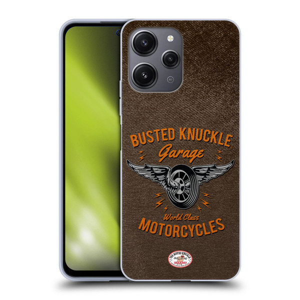 Busted Knuckle Garage Graphics Motorcycles Soft Gel Case for Xiaomi Redmi 12