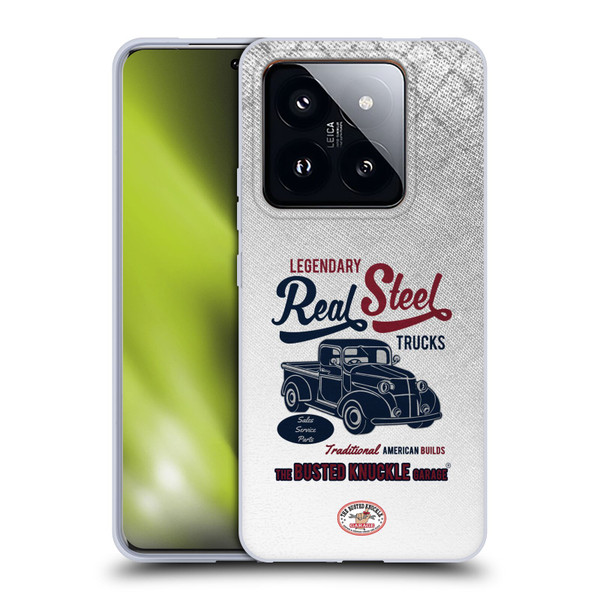 Busted Knuckle Garage Graphics Real Steel Soft Gel Case for Xiaomi 14 Pro