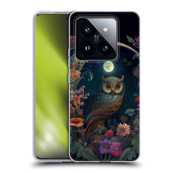 JK Stewart Key Art Owl Soft Gel Case for Xiaomi 14 Pro