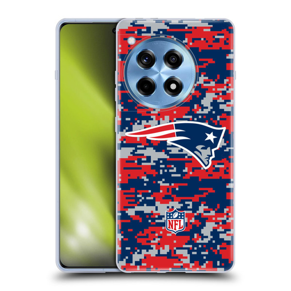 NFL New England Patriots Graphics Digital Camouflage Soft Gel Case for OnePlus 12R