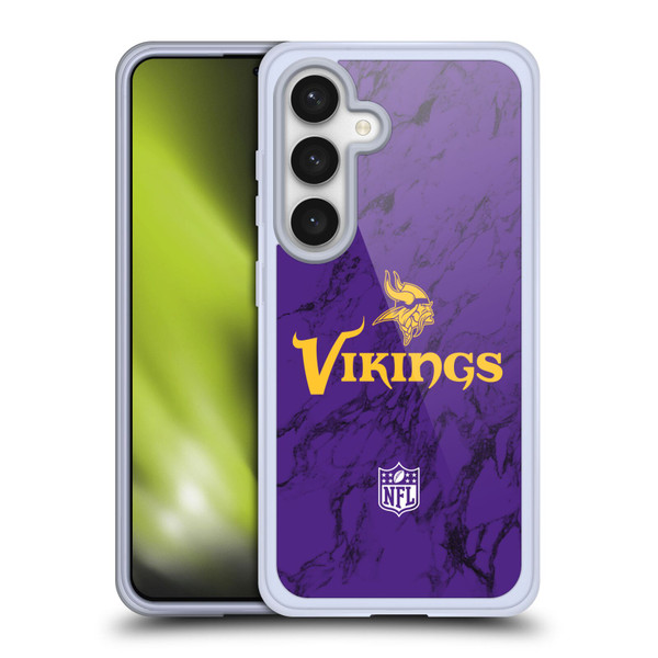 NFL Minnesota Vikings Graphics Coloured Marble Soft Gel Case for Samsung Galaxy S24 5G