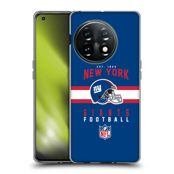 NFL New York Giants Graphics Helmet Typography Soft Gel Case for OnePlus 11 5G