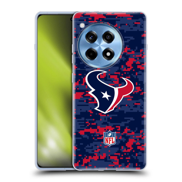 NFL Houston Texans Graphics Digital Camouflage Soft Gel Case for OnePlus 12R