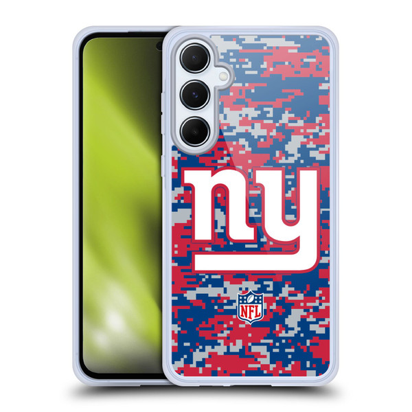 NFL New York Giants Graphics Digital Camouflage Soft Gel Case for Samsung Galaxy A55 5G