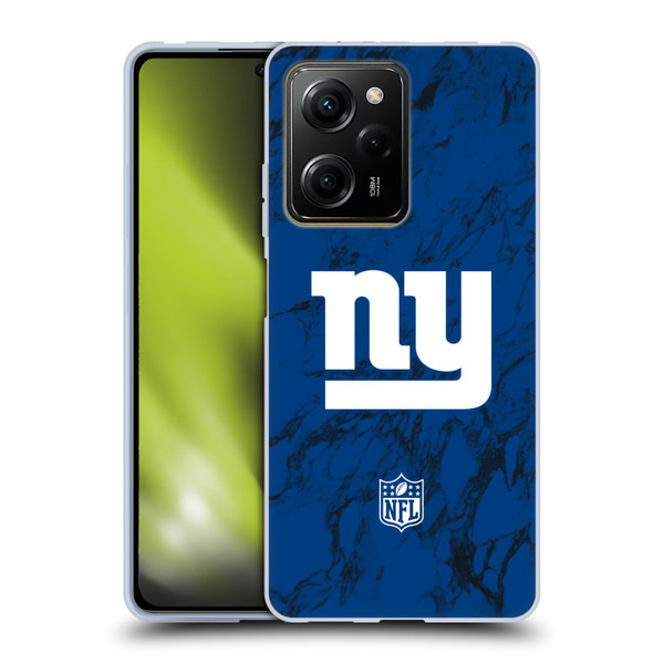 NFL New York Giants Graphics Coloured Marble Soft Gel Case for Xiaomi Redmi Note 12 Pro 5G