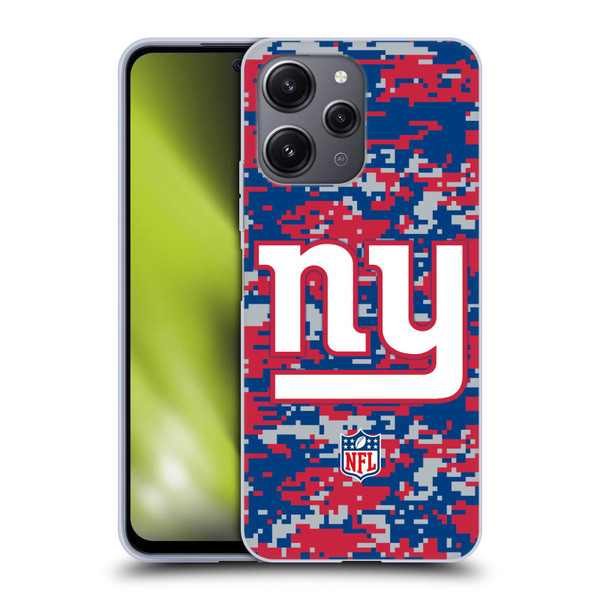 NFL New York Giants Graphics Digital Camouflage Soft Gel Case for Xiaomi Redmi 12
