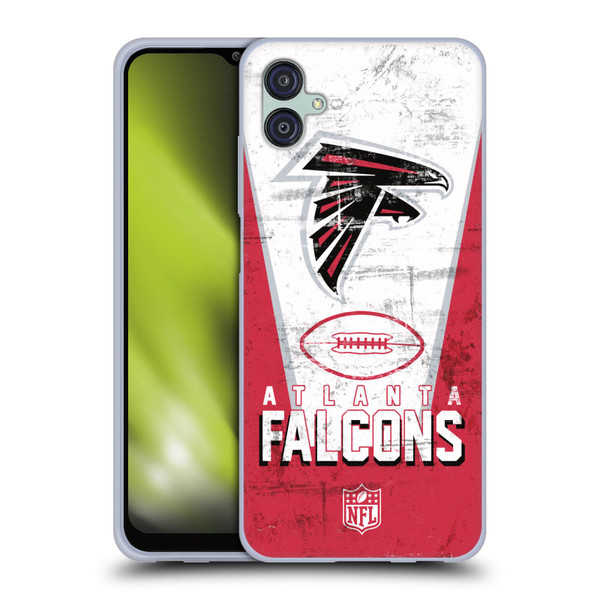 NFL Atlanta Falcons Logo Art Banner Soft Gel Case for Samsung Galaxy M04 5G / A04e
