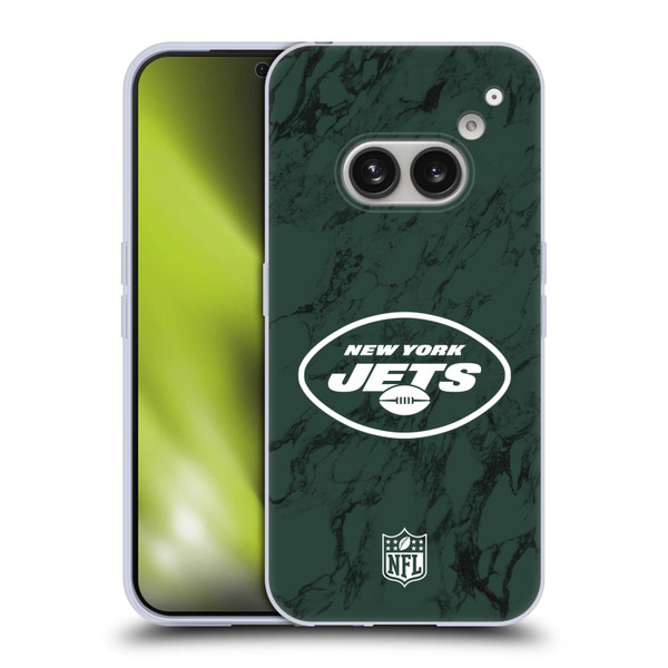 NFL New York Jets Graphics Coloured Marble Soft Gel Case for Nothing Phone (2a)