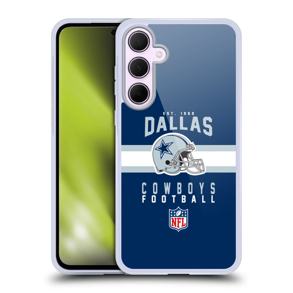 NFL Dallas Cowboys Graphics Helmet Typography Soft Gel Case for Samsung Galaxy A35 5G