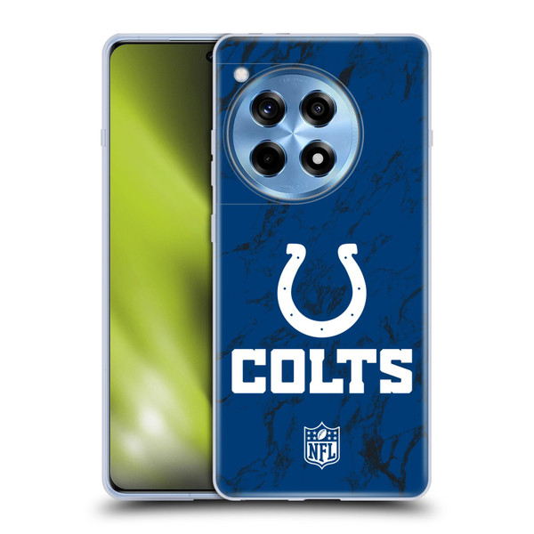 NFL Indianapolis Colts Graphics Coloured Marble Soft Gel Case for OnePlus 12R