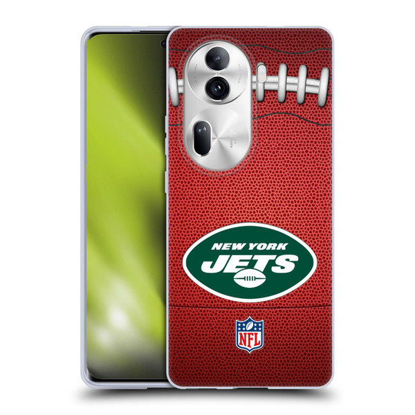 NFL New York Jets Graphics Football Soft Gel Case for OPPO Reno11 Pro
