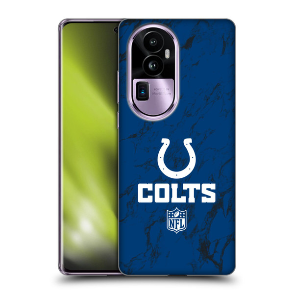 NFL Indianapolis Colts Graphics Coloured Marble Soft Gel Case for OPPO Reno10 Pro+