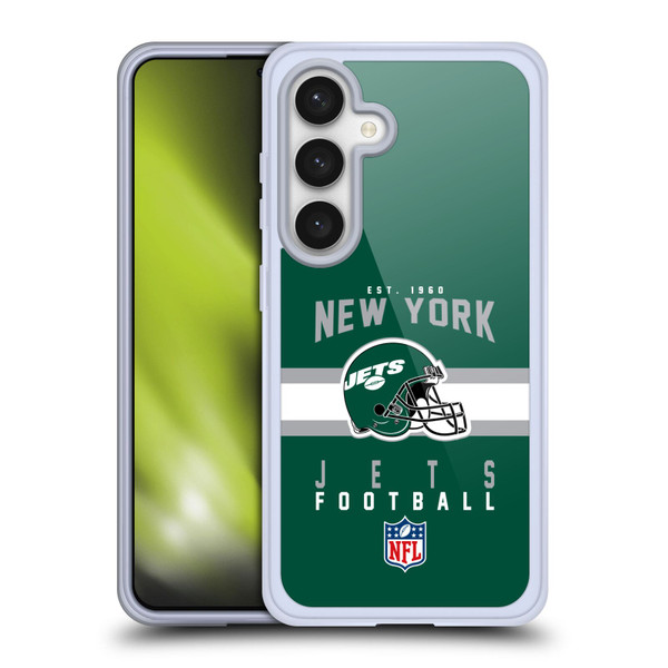 NFL New York Jets Graphics Helmet Typography Soft Gel Case for Samsung Galaxy S24 5G