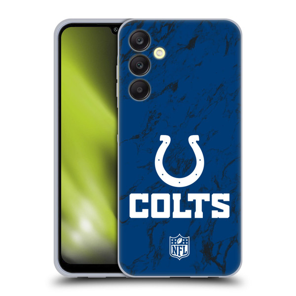 NFL Indianapolis Colts Graphics Coloured Marble Soft Gel Case for Samsung Galaxy A25 5G