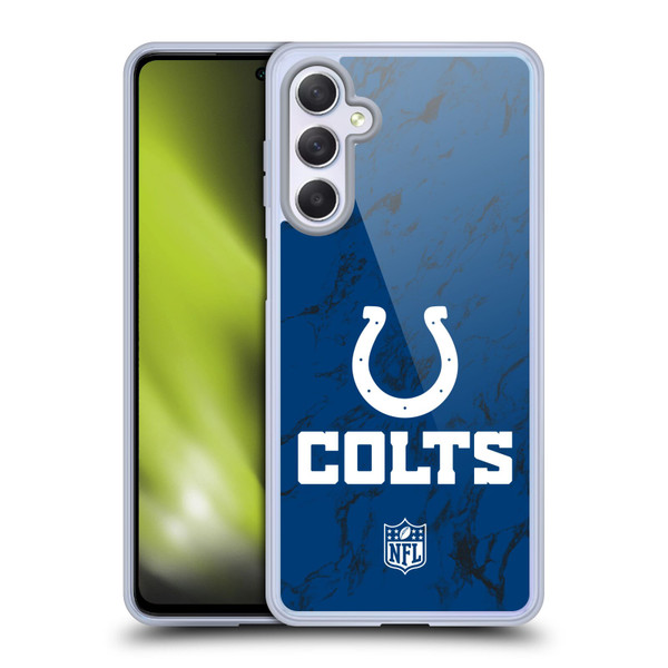 NFL Indianapolis Colts Graphics Coloured Marble Soft Gel Case for Samsung Galaxy M54 5G