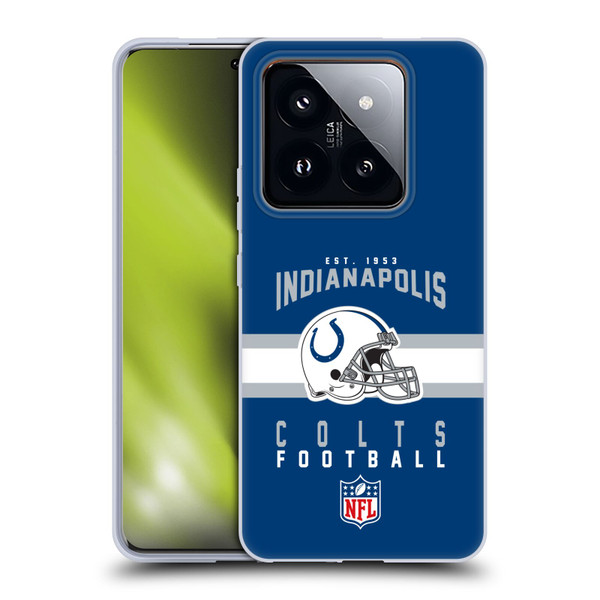 NFL Indianapolis Colts Graphics Helmet Typography Soft Gel Case for Xiaomi 14 Pro
