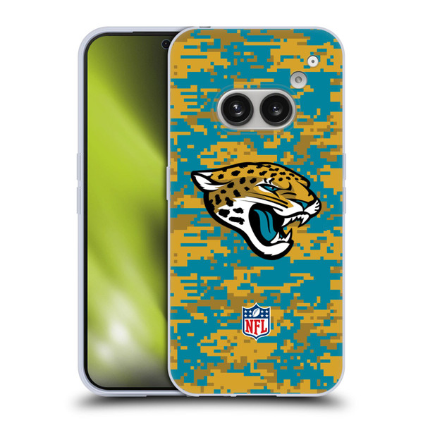 NFL Jacksonville Jaguars Graphics Digital Camouflage Soft Gel Case for Nothing Phone (2a)