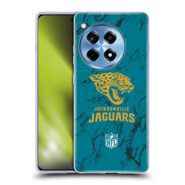 NFL Jacksonville Jaguars Graphics Coloured Marble Soft Gel Case for OnePlus 12R