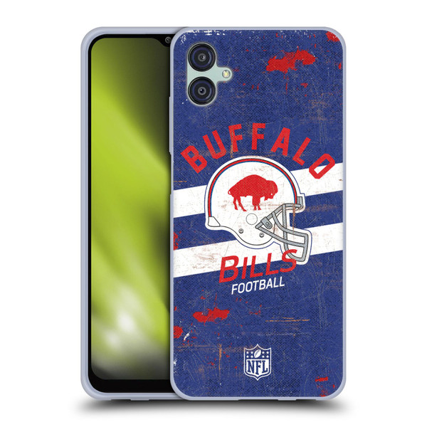 NFL Buffalo Bills Logo Art Helmet Distressed Soft Gel Case for Samsung Galaxy M04 5G / A04e