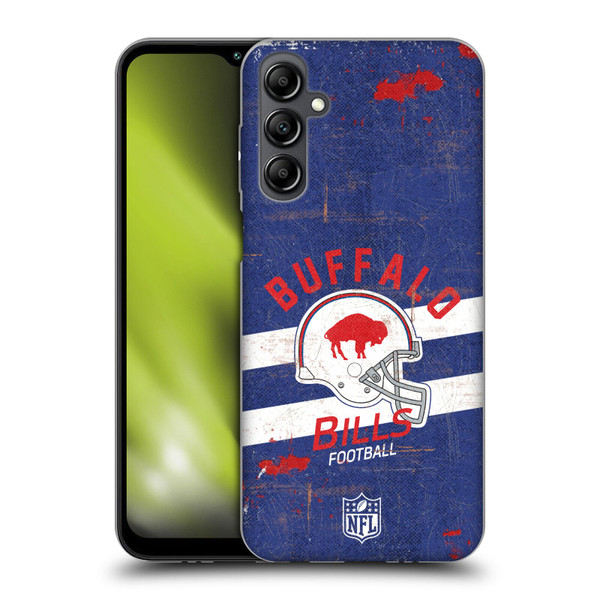 NFL Buffalo Bills Logo Art Helmet Distressed Soft Gel Case for Samsung Galaxy M14 5G