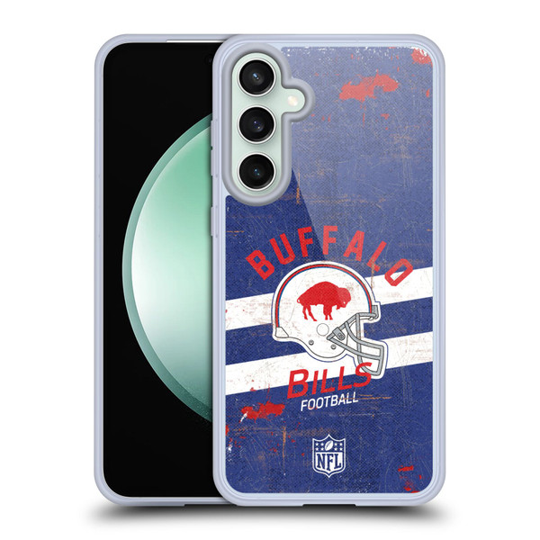 NFL Buffalo Bills Logo Art Helmet Distressed Soft Gel Case for Samsung Galaxy S23 FE 5G