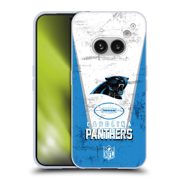 NFL Carolina Panthers Logo Art Banner Soft Gel Case for Nothing Phone (2a)