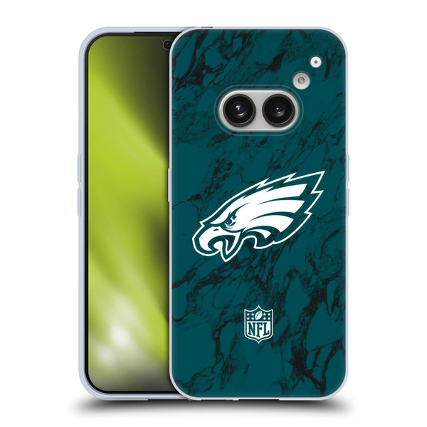 NFL Philadelphia Eagles Graphics Coloured Marble Soft Gel Case for Nothing Phone (2a)
