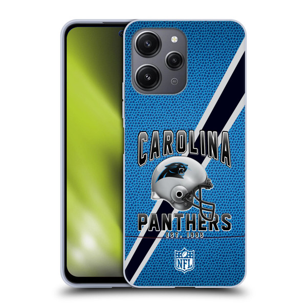 NFL Carolina Panthers Logo Art Football Stripes Soft Gel Case for Xiaomi Redmi 12