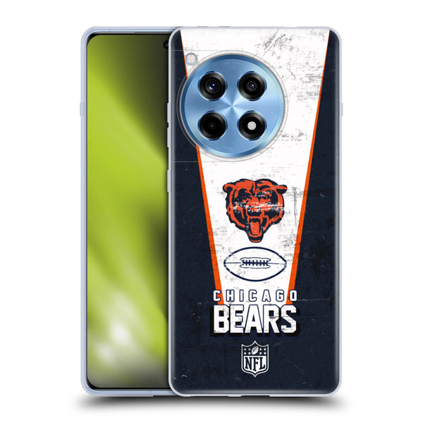 NFL Chicago Bears Logo Art Banner Soft Gel Case for OnePlus 12R