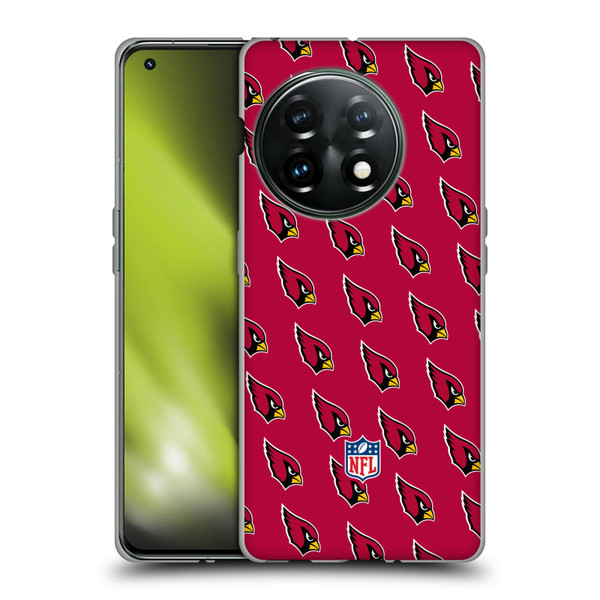 NFL Arizona Cardinals Artwork Patterns Soft Gel Case for OnePlus 11 5G