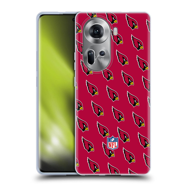 NFL Arizona Cardinals Artwork Patterns Soft Gel Case for OPPO Reno11