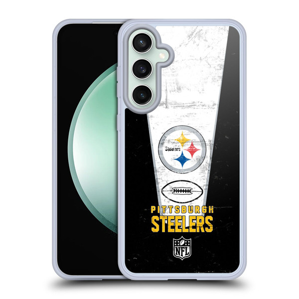 NFL Pittsburgh Steelers Logo Art Banner Soft Gel Case for Samsung Galaxy S23 FE 5G